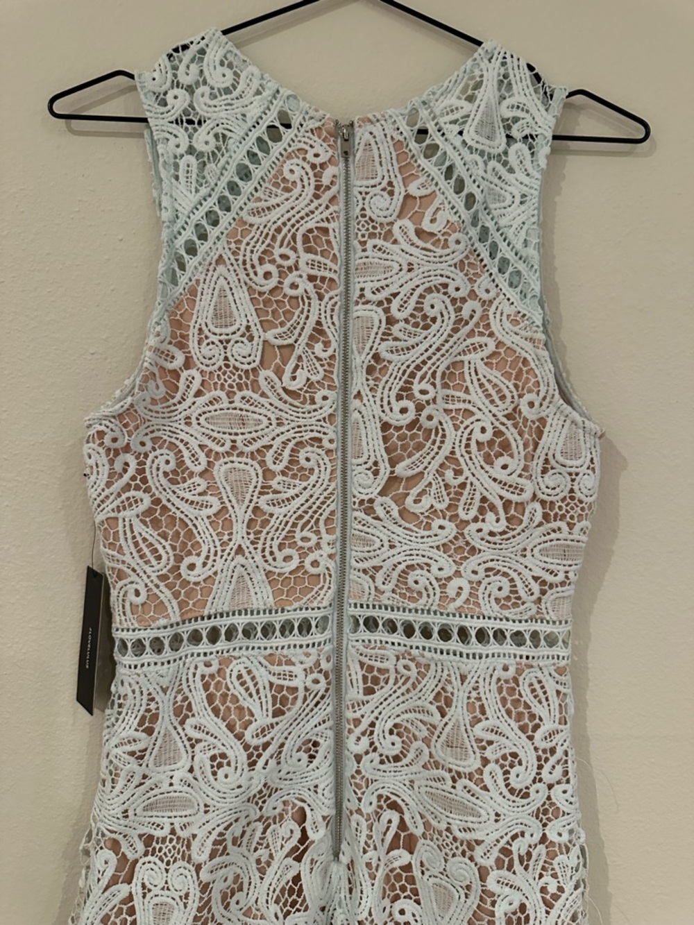Lulus Lace Sheath Cocktail Dress in Light Blue / Turqoise Size S NWT - Picture 11 of 15